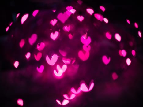 Heart bokeh background, Love Valentine's day background 