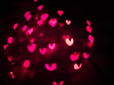 Heart bokeh background, Love Valentine's day background 