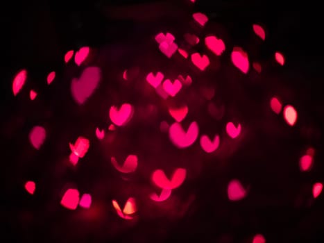 Heart bokeh background, Love Valentine's day background 