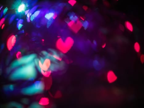 Heart bokeh background, Love Valentine's day background 