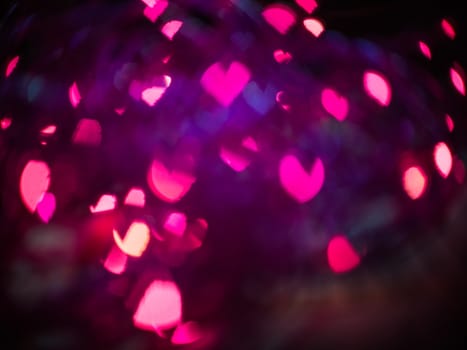 Heart bokeh background, Love Valentine's day background 