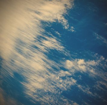 scenic view of the sky with clouds. instagram image style