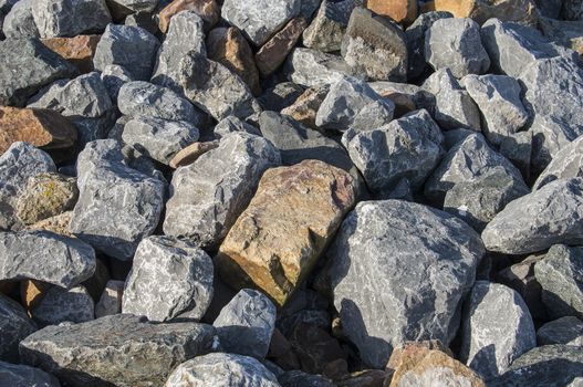 big rocks in grey and brown as solid background