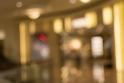 Abstract background of shopping mall, shallow depth of focus.