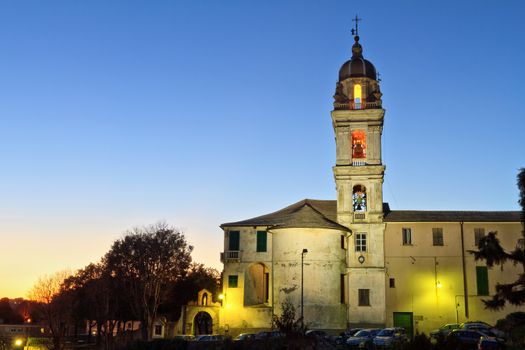 San Francesco da Paola church at evening, Genova, Italy