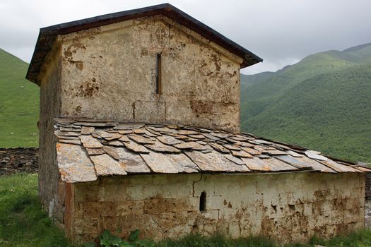 Chapel of Ushguli, Swanetia, Georgia, Europe