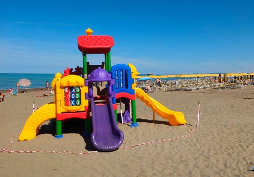 Toys on the beach