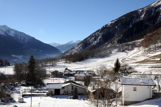 Landscape of Bionaz Valle d' Aosta