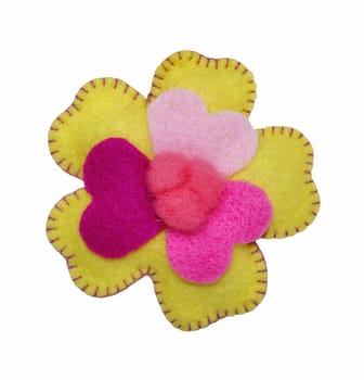 Handmade toy from felt - flower