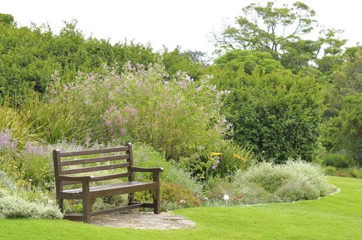 Bench in the Kirstenbosch National Botanical Gardens in Cape Town
