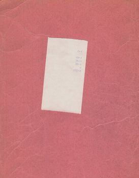 bill or receipt isolated over pink background