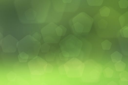 abstract green nature background, pentagon bokeh