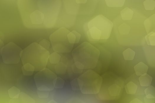 abstract green nature background, pentagon bokeh