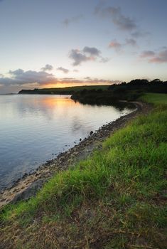 Sunrise from the Minamurra River, south coast NSW Australia