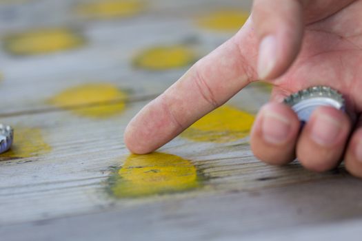 pointing draughts or checkers board game