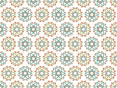 abstract background or fabric arrows flowers pattern