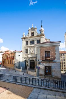 Madrid, Spain - May 6, 2012: The Church of Sacramento (Iglesia del Sacramento) on a sunny spring day in Madrid, Spain