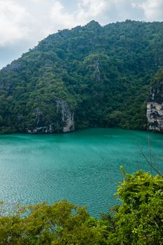 Emerald Lake at Angthong island, Thailand