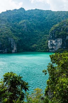 Emerald Lake at Angthong island, Thailand