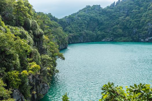 Emerald Lake at Angthong island, Thailand