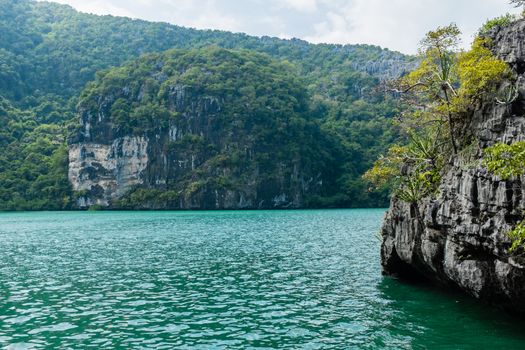 Emerald Lake at Angthong island, Thailand