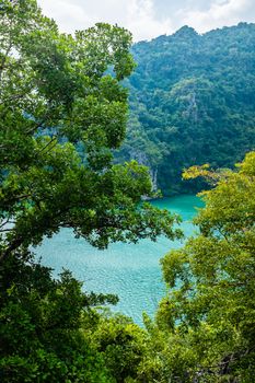 Emerald Lake at Angthong island, Thailand