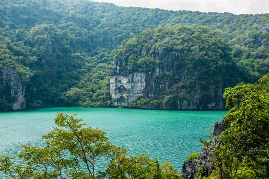 Emerald Lake at Angthong island, Thailand
