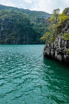 Emerald Lake at Angthong island, Thailand