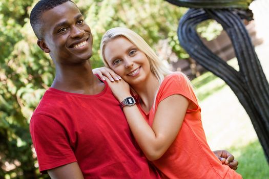 young couple in love summertime fun happiness romance outdoor colorful