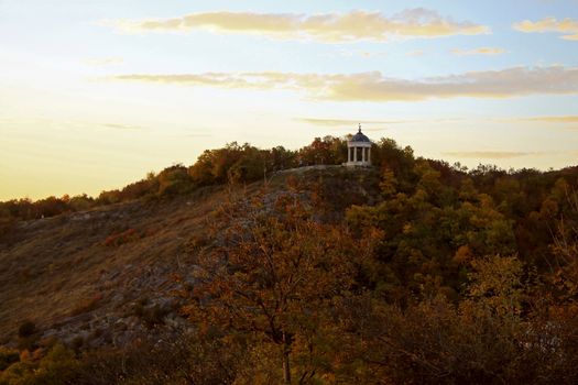 Aeolus Harp In Autumntime. Pyatigorsk Landmarks And Monuments