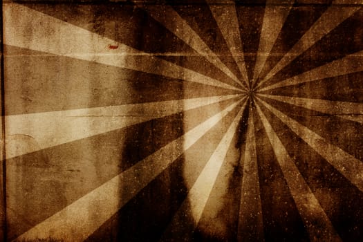 vintage abstract sun rays on the wall grunge.