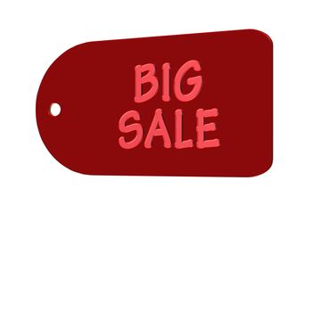 High Quality Big Sale product badge isolated on white.