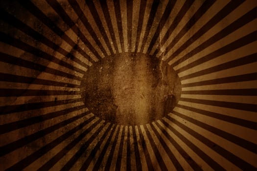 vintage abstract sun rays on the wall grunge.