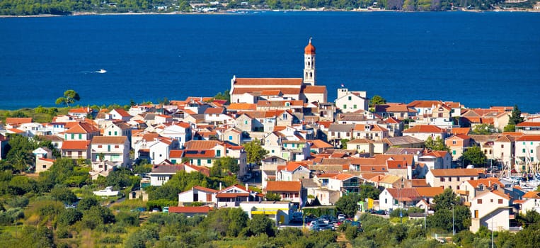 Mediterranean village Betina on the hill by the sea, Island of Murter, Croatia