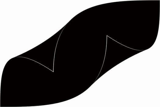 unstick black paper on white background, illustration