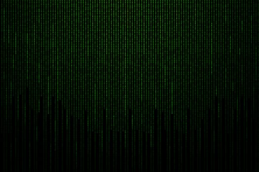 Matrix background with the green binary code.