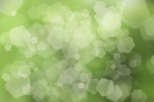 natural green background, with pentagon