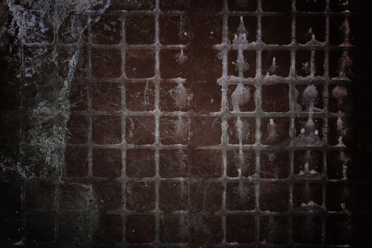 grunge texture, wall background, vignette