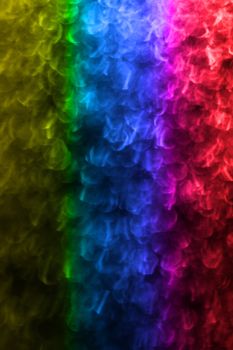 Macro of colorful water vapor in the window - gradient