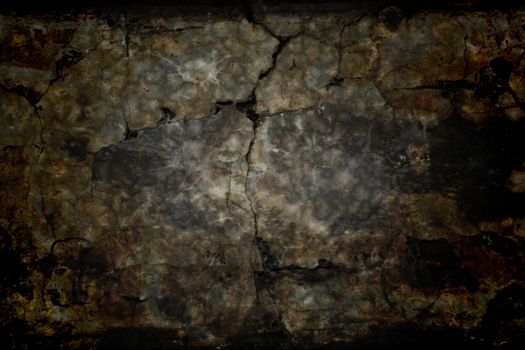 grunge texture, wall background, vignette