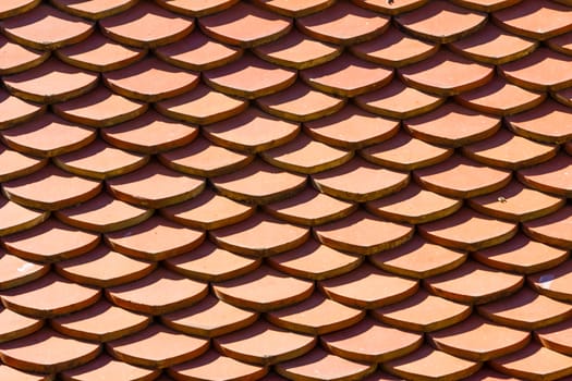 orange temple roof texture background.