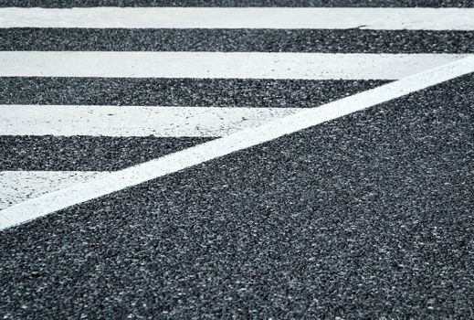 abstract background gray asphalt road with white stripes