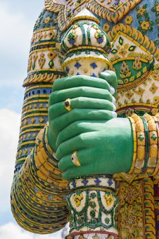 Hand of Giant statues of thailand, Public place.