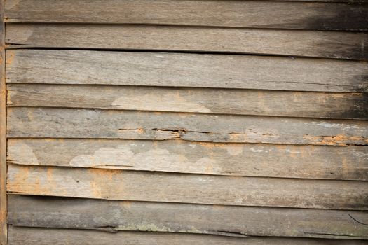Texture of Asian style old wood house wall.