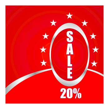 Sale Tags Sale concept, formed of red tags, great for shopping.