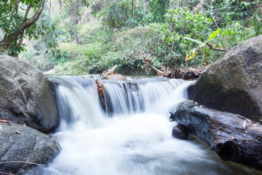 Waterfall in Khao Yai National Park Thailand.