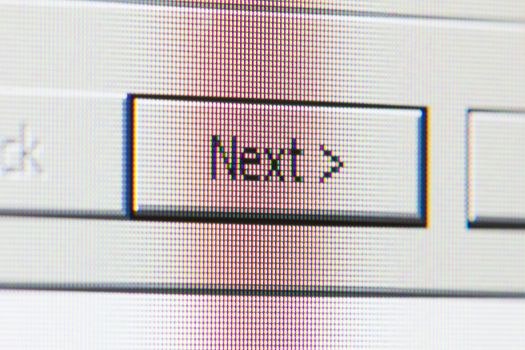 Next button on computer screen - macro