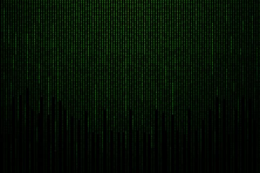 Matrix background with the green binary code.