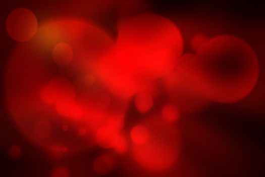 red bokeh abstract light background.