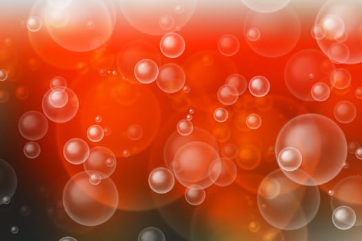 red bokeh abstract light background, with bubbles.